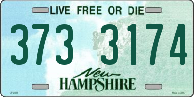 NH license plate 3733174