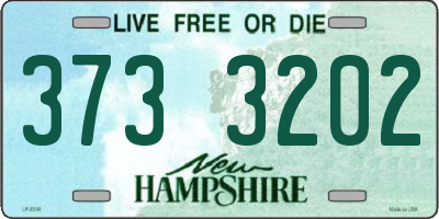 NH license plate 3733202