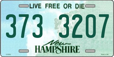 NH license plate 3733207