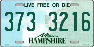NH license plate 3733216