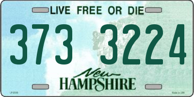 NH license plate 3733224