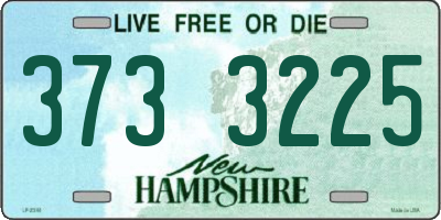 NH license plate 3733225