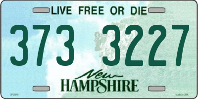 NH license plate 3733227