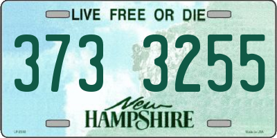 NH license plate 3733255