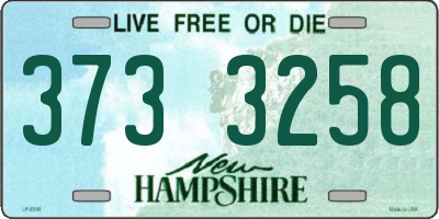 NH license plate 3733258
