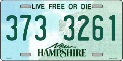 NH license plate 3733261