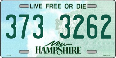 NH license plate 3733262