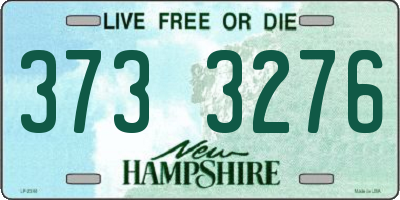 NH license plate 3733276