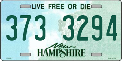 NH license plate 3733294