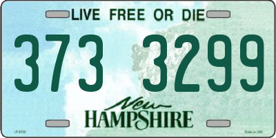 NH license plate 3733299
