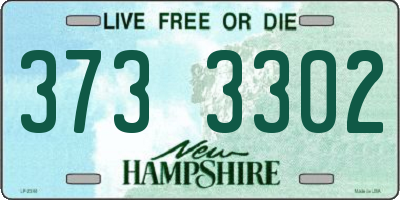 NH license plate 3733302