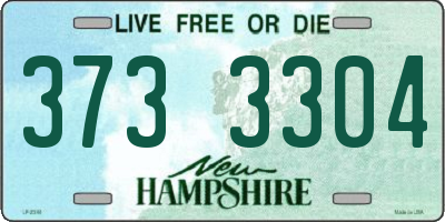 NH license plate 3733304