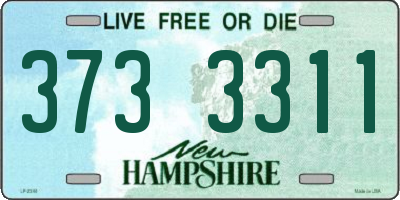 NH license plate 3733311
