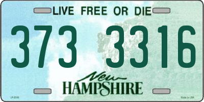 NH license plate 3733316