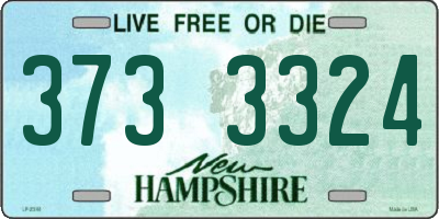 NH license plate 3733324