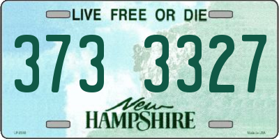 NH license plate 3733327