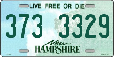 NH license plate 3733329