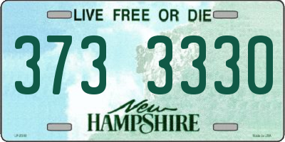 NH license plate 3733330