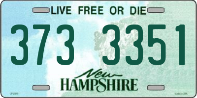 NH license plate 3733351