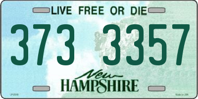 NH license plate 3733357