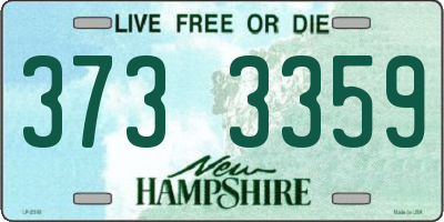 NH license plate 3733359