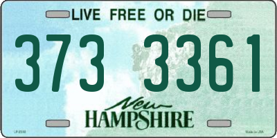 NH license plate 3733361