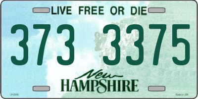 NH license plate 3733375