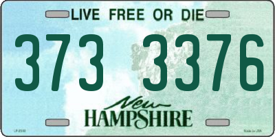NH license plate 3733376