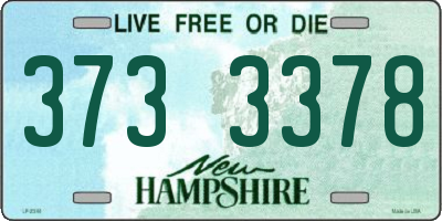 NH license plate 3733378