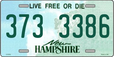 NH license plate 3733386