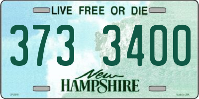 NH license plate 3733400