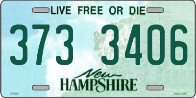 NH license plate 3733406