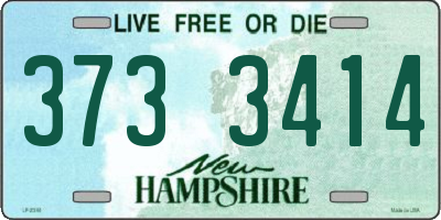 NH license plate 3733414