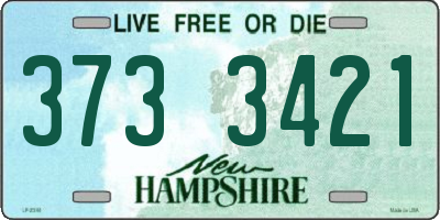NH license plate 3733421