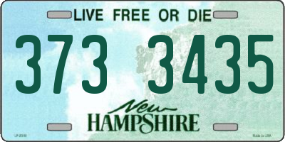 NH license plate 3733435