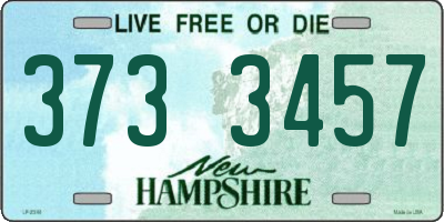 NH license plate 3733457