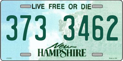 NH license plate 3733462