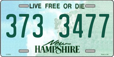 NH license plate 3733477
