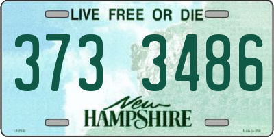 NH license plate 3733486