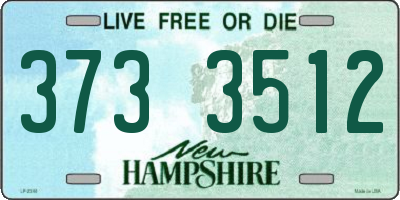 NH license plate 3733512