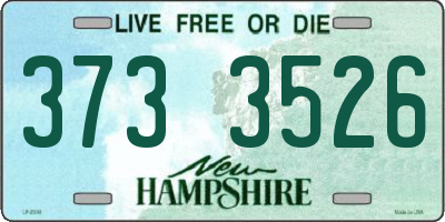 NH license plate 3733526