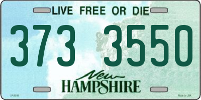 NH license plate 3733550