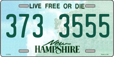 NH license plate 3733555