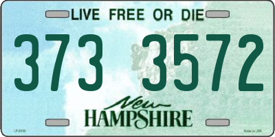 NH license plate 3733572