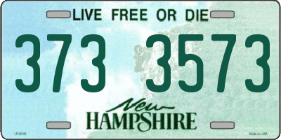 NH license plate 3733573