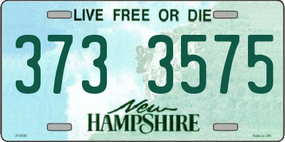NH license plate 3733575