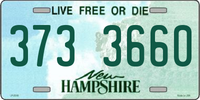 NH license plate 3733660