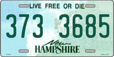 NH license plate 3733685