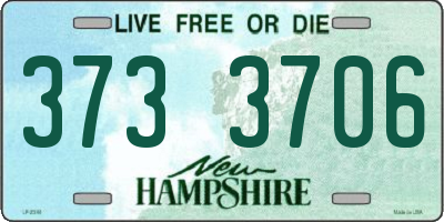 NH license plate 3733706