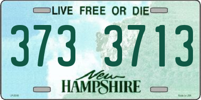 NH license plate 3733713